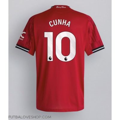 Dres Manchester United Matheus Cunha #10 Domáci 2025-26 Krátky Rukáv Dres Manchester United Matheus Cunha #10 Domáci 2025-26 Krátky Rukáv